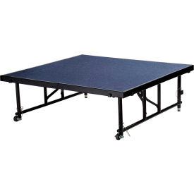 National Public Seating® Transfix 4'L x 4'W Portable Stage w/ Adjustable 24-32
