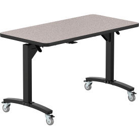 NPS® Mobile Flipper Table Dining Height MDF Core Protect Edge 48
