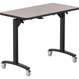 NPS® Mobile Flipper Table Counter Height MDF Core Protect Edge 48