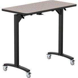 NPS® Mobile Flipper Table Bar Height MDF Core Protect Edge 48
