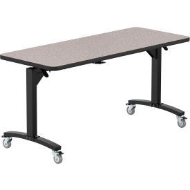 NPS® Mobile Flipper Table Dining Height MDF Core Protect Edge 60