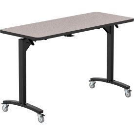 NPS® Mobile Flipper Table Counter Height MDF Core Protect Edge 60