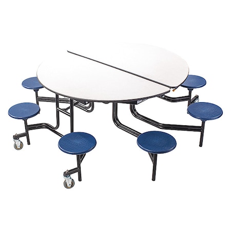 Round Mobile Stool Table, 60