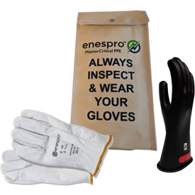 Enespro® ArcGuard® Class 0 ArcGuard Rubber Voltage Glove Kit Black Size 11 KITGC0B11 KITGC0B11