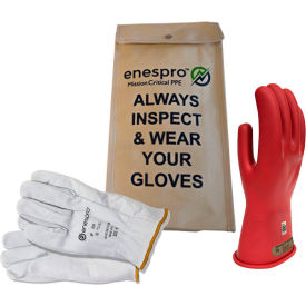 Enespro® ArcGuard® Class 0 ArcGuard Rubber Voltage Glove Kit Red Size 12 KITGC0R12 KITGC0R12
