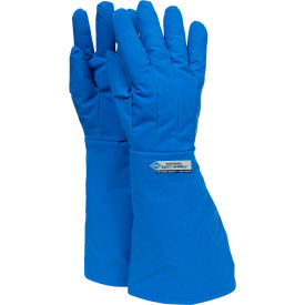 National Safety Apparel® Waterproof Elbow Length Cryogenic Glove Large Blue G99CRBEPLGEL G99CRBEPLGEL