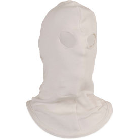 National Safety Apparel® High Heat Knit Hood with Eyeholes in Nomex OSFM White H41NK H41NK