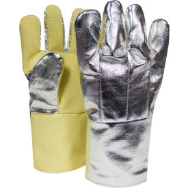National Safety Apparel® Aluminized Thermobest GloveReversed Wool Liner Yellow Large G64TCSR0114