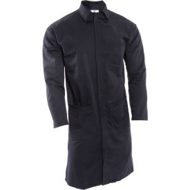 National Safety Apparel® Flame Resistant Lab Coat UltraSoft XL Navy C09UPLC C09UPLCXL42