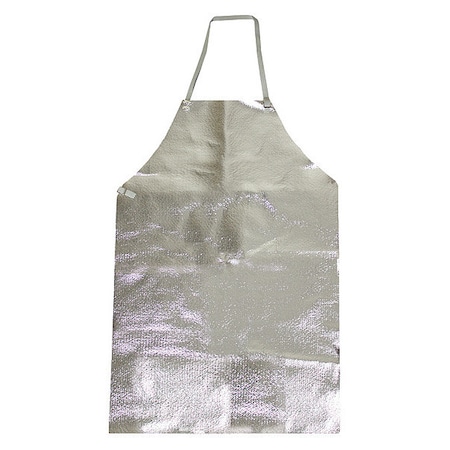 Aluminized Apron, OPF/Para-Aramid ( 19 oz ), 36 in Length, Silver MPN:A02NL24X36