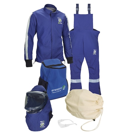 Arc Flash Clothing Kit, Navy, L MPN:ARC40KITNG-LG
