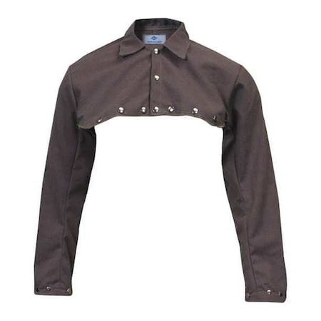 Welding Jacket, Twaron®, 8.5 oz., 30 in Length, Snaps Closure, Brown, 2XL MPN:C75TW2X017-NR