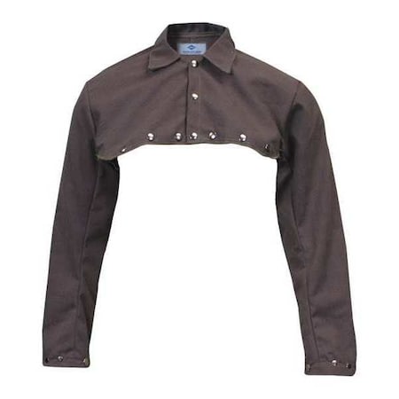 Welding Jacket, Twaron®, 8.5 oz., 30 in Length, Snaps Closure, Brown, L MPN:C75TWLG017-NR