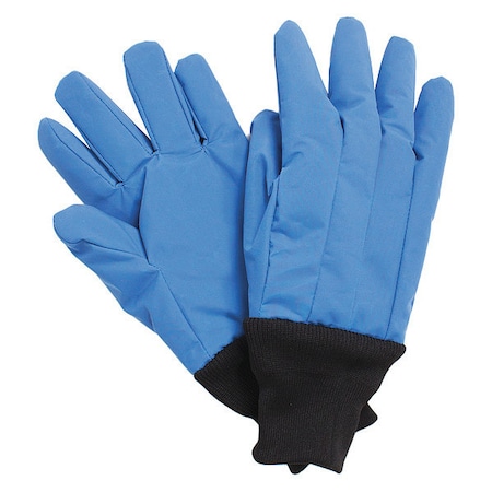 Water Resistant Cryogenic Gloves, 12 in Length, Nylon, Knit, Wrist Coverage, S MPN:G99CRBERSMWR