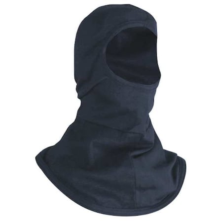 Flame Resistant UltraSoft Knit Hood, 12 cal/sq cm, NFPA 70E Arc-Rated, FR Balaclava, Navy, One Size MPN:H11RY