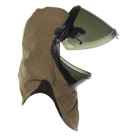 Arc Flash Hood, 4 PPE CAT, 40 cal/sq cm, Green, Universal MPN:H65NPQH40LF-NR