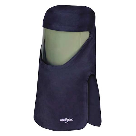 Arc Flash Hood, 4 PPE CAT, 40 cal/sq cm, Navy, Universal MPN:H65UQUQ40HATPV