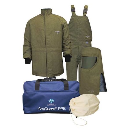 Arc Flash Protection Clothing Kit, M MPN:KIT4SCLT40NGMD