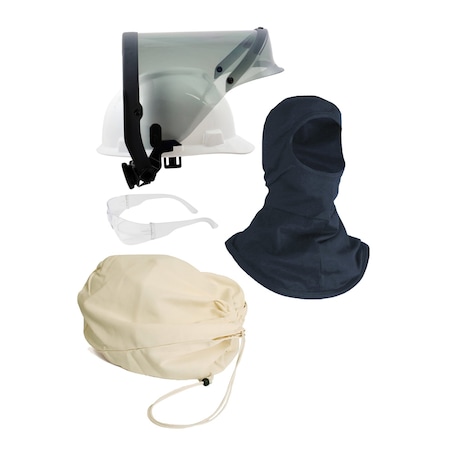PureView Head Protection Kit, 12 cal/sq cm, HRC 2, Hard Hat, Faceshield, Safety Glasses, Balaclava MPN:KITHP12PV