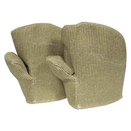 Thermal Mittens, Zetex Plus®, 395 Degrees F Max Temp., Brown, One Size Fits Most, 1 PR MPN:M59ZPXX10