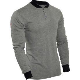 DRIFIRE® Flame Resistant Long Sleeve Henley S Gray C541NGEBSLSSM C541NGEBSLSSM