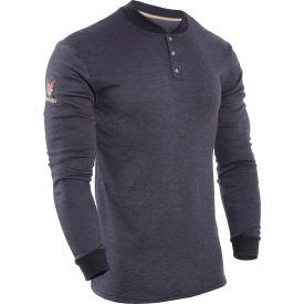DRIFIRE® Flame Resistant Long Sleeve Henley Navy XL Navy C541NNBBSLSXL C541NNBBSLSXL