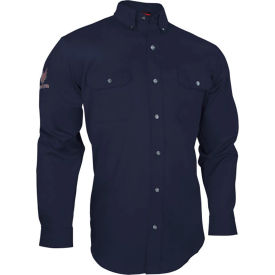 DRIFIRE® Men's FR Essentials Long Sleeve Work Shirt 2XL Navy SHR-2B13-2X