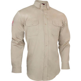 DRIFIRE® Men's FR Essentials Long Sleeve Work Shirt XL-T Khaki SHR-2K13-XLT