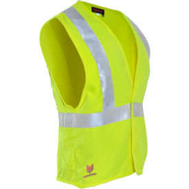 DRIFIRE® FR Class 2 High Visibility Twill Contractor Vest 2XL Fluorescent Yellow V20TV2V-2X