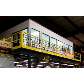 US Netting Mezzanine Guardrail Safety Netting Kit 12-1/2'L x 42