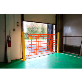 US Netting Loading Dock Safety Net with Posts 4' x 16' OHPW416-P