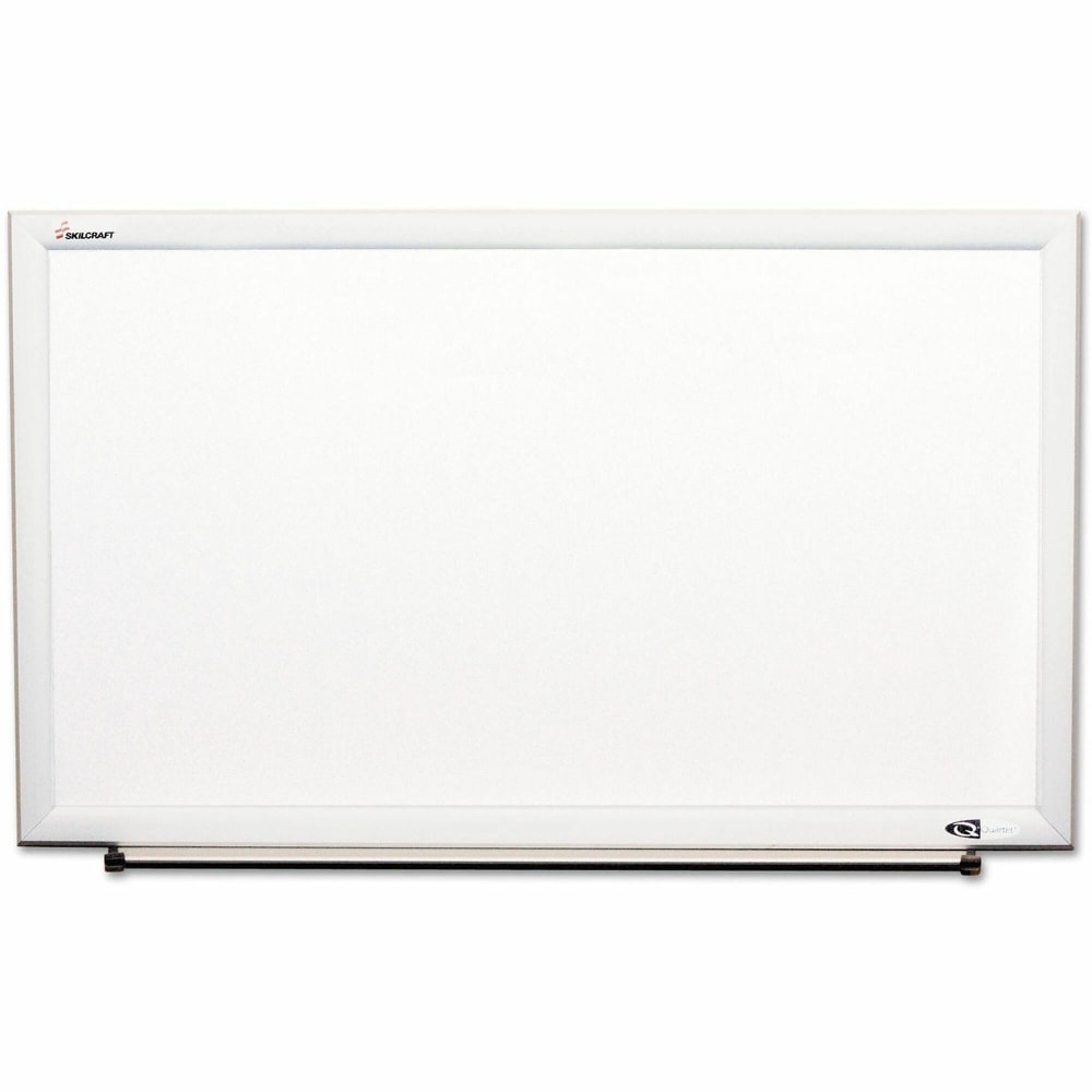 SKILCRAFT Cube Magnetic DryErase Board - White Painted Steel Surface - White Satin Aluminum Frame - Magnetic - 1 Each MPN:5680400
