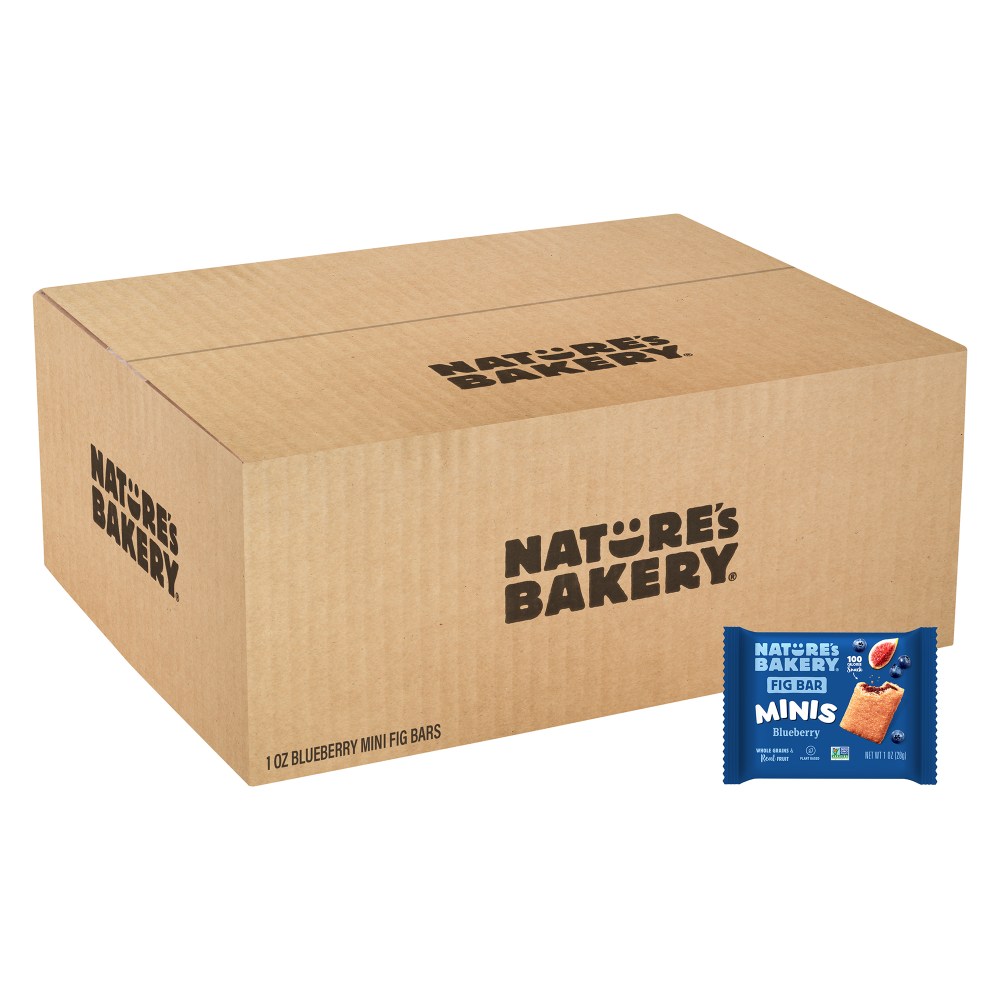Natures Bakery Minis Whole Wheat Blueberry Fig Bars, 1 Oz, Total Qty 150 MPN:00047495630220