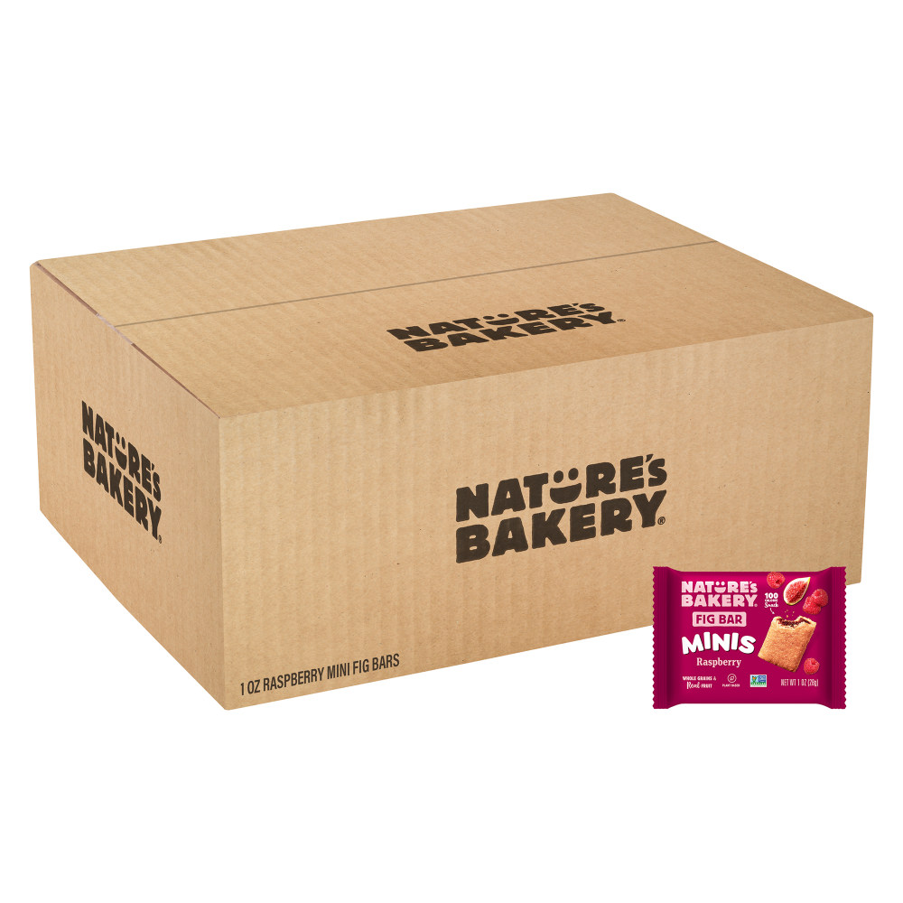 Natures Bakery Minis Whole Wheat Raspberry Fig Bars, 1 Oz, Total Qty 150 MPN:00047495630268
