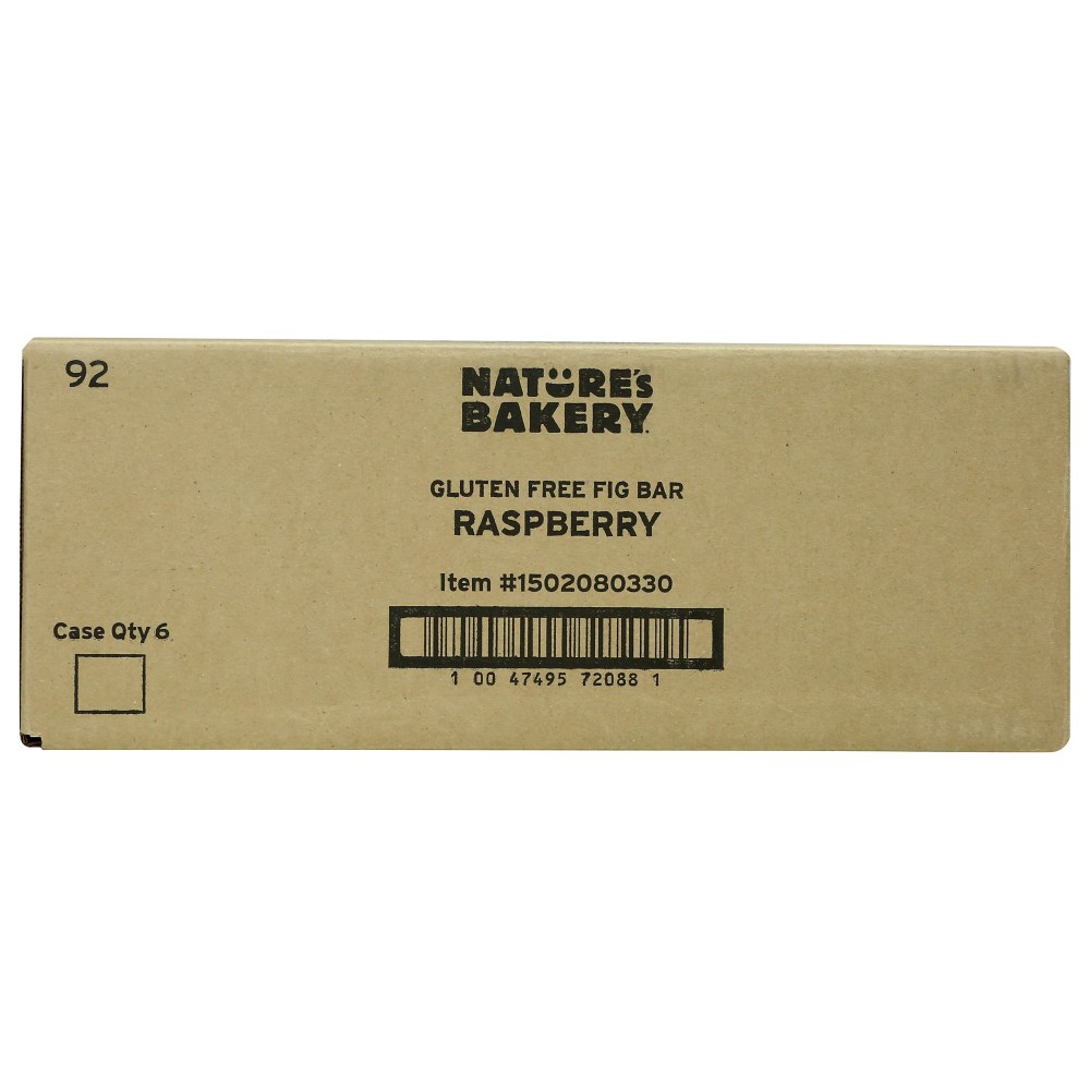 Natures Bakery Fig Bars, Gluten-Free Raspberry, 2 Oz, Total Qty 36 MPN:1502080330