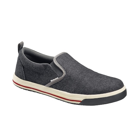 Women's Casual Work Shoe, Steel Toe, Canvas Upper, Rubber Outsole, Lace, Denim Black, 8.5 Medium MPN:N1435-8.5M