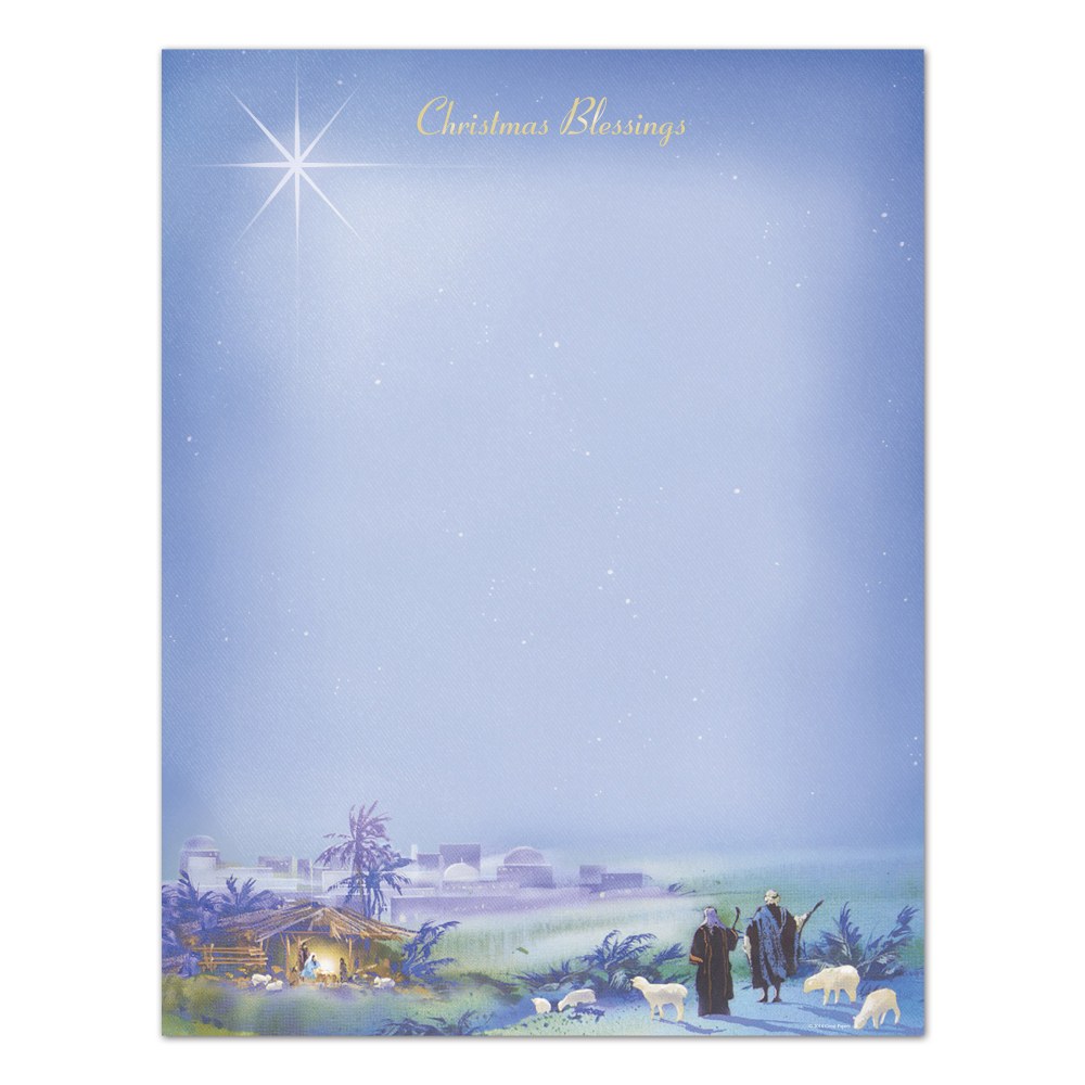 Great Papers! Holiday-Themed Letterhead Paper, 8 1/2in x 11in, Wonderous Light, Pack Of 80 MPN:2011365