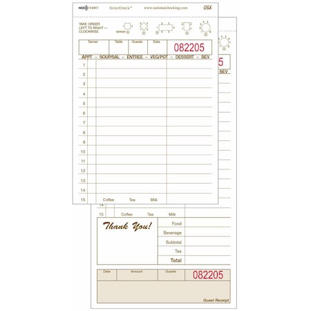 No Carbon 15 Line Gst Checks 2Pt, PK2000 MPN:T4997SP