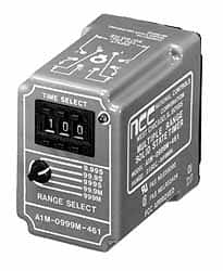 Time Delay Relays, Timer Function: Delay On Make , Maximum Delay (Hours): 16 , Number of Timing Ranges: Multiple  MPN:A1M-0999M-461