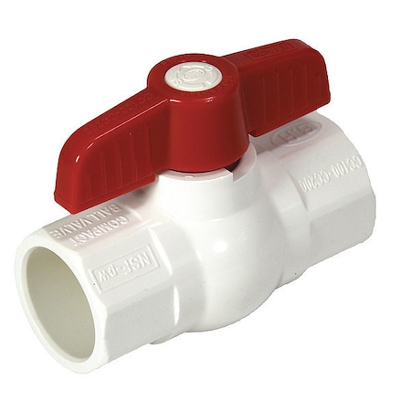Manual 2-Way Ball Valve, Socket, PVC MPN:E1410-07