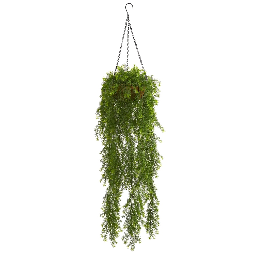 Nearly Natural Willow 36inH Artificial Plant With Hanging Basket, 36inH x 12inW x 12inD, Green MPN:4299