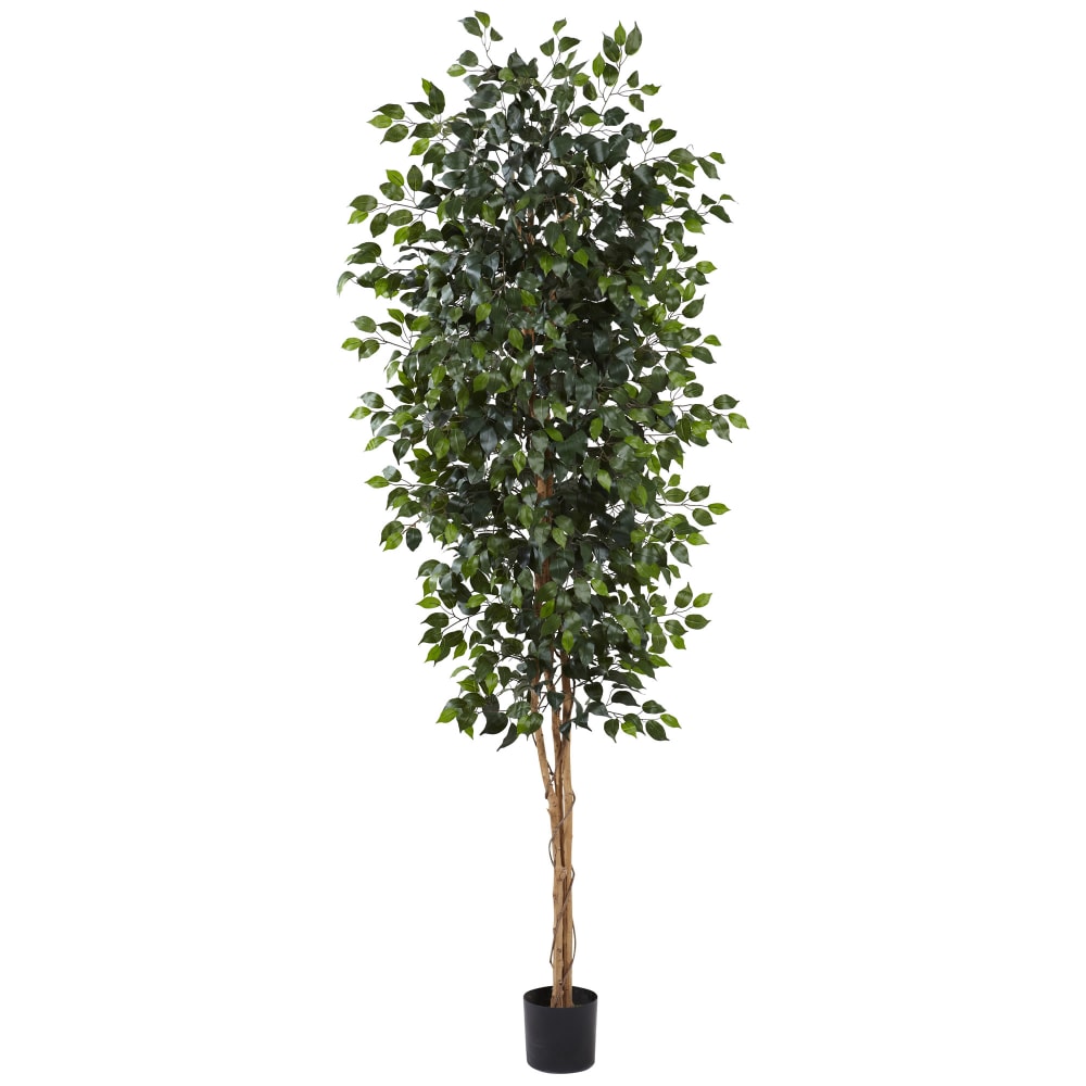 Nearly Natural Ficus 96inH Plastic Tree With Pot, 96inH x 44inW x 44inD, Green MPN:5427