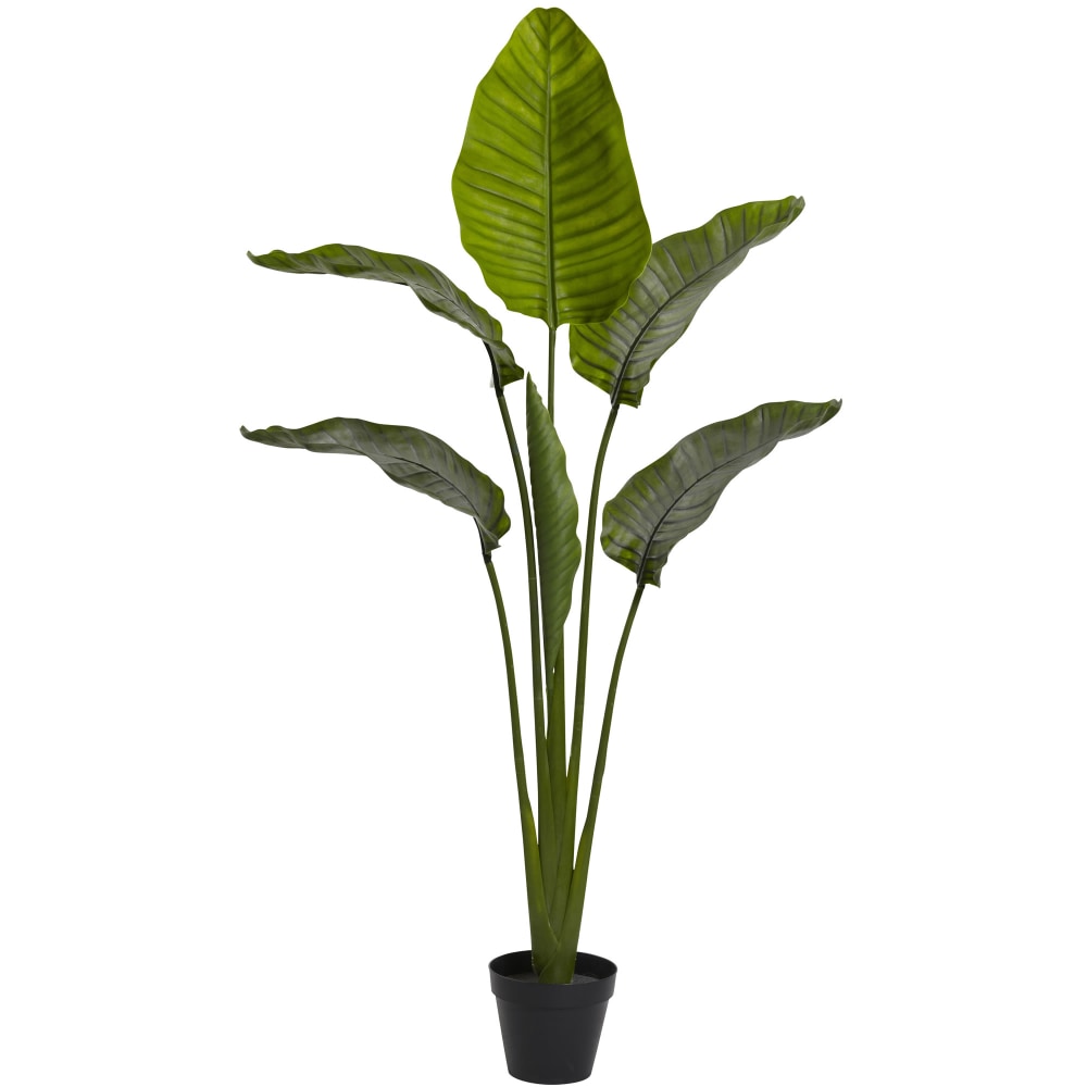 Nearly Natural Travelers Palm 60inH Plastic UV Resistant Indoor/Outdoor Tree, 60inH x 36inW x 12inD, Green MPN:5445