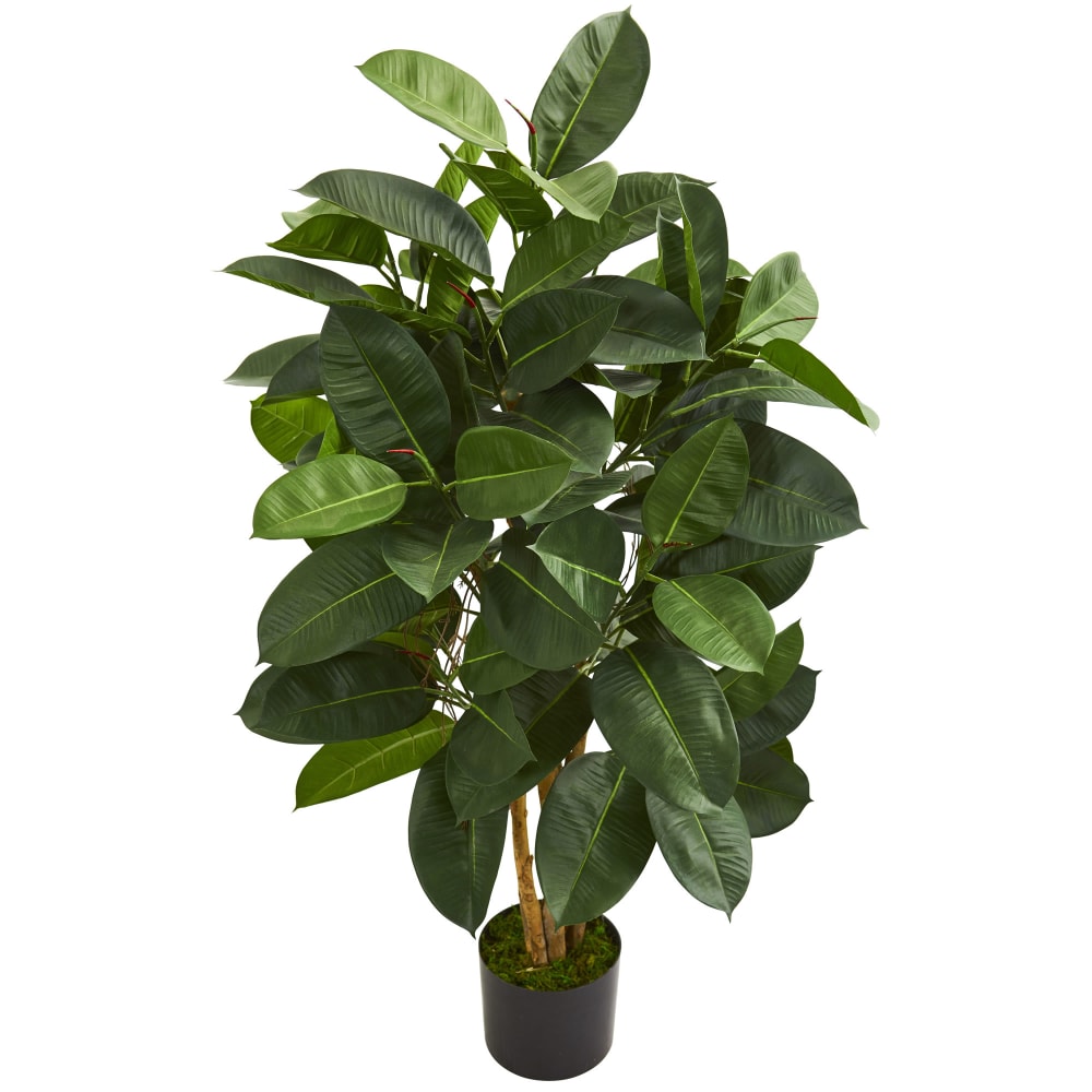 Nearly Natural Oak Ficus 48inH Artificial Tree With Pot, 48inH x 22inW x 22inD, Green MPN:5574