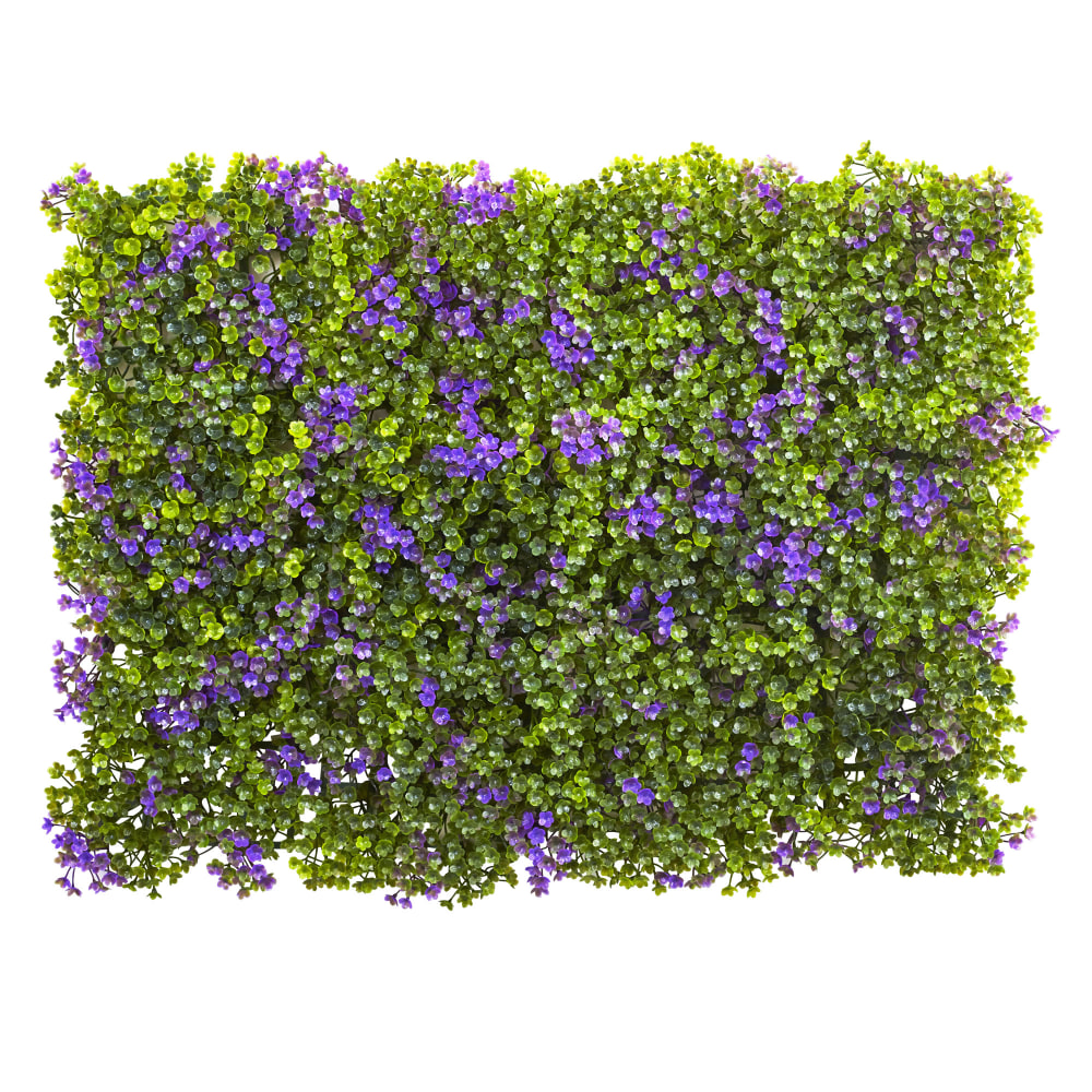 Nearly Natural 2in Artificial Clover Mats, Purple/Green, Set Of 12 Mats MPN:6153-S12