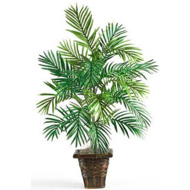 Nearly Natural Areca Palm with Wicker Basket Silk Plant 6536