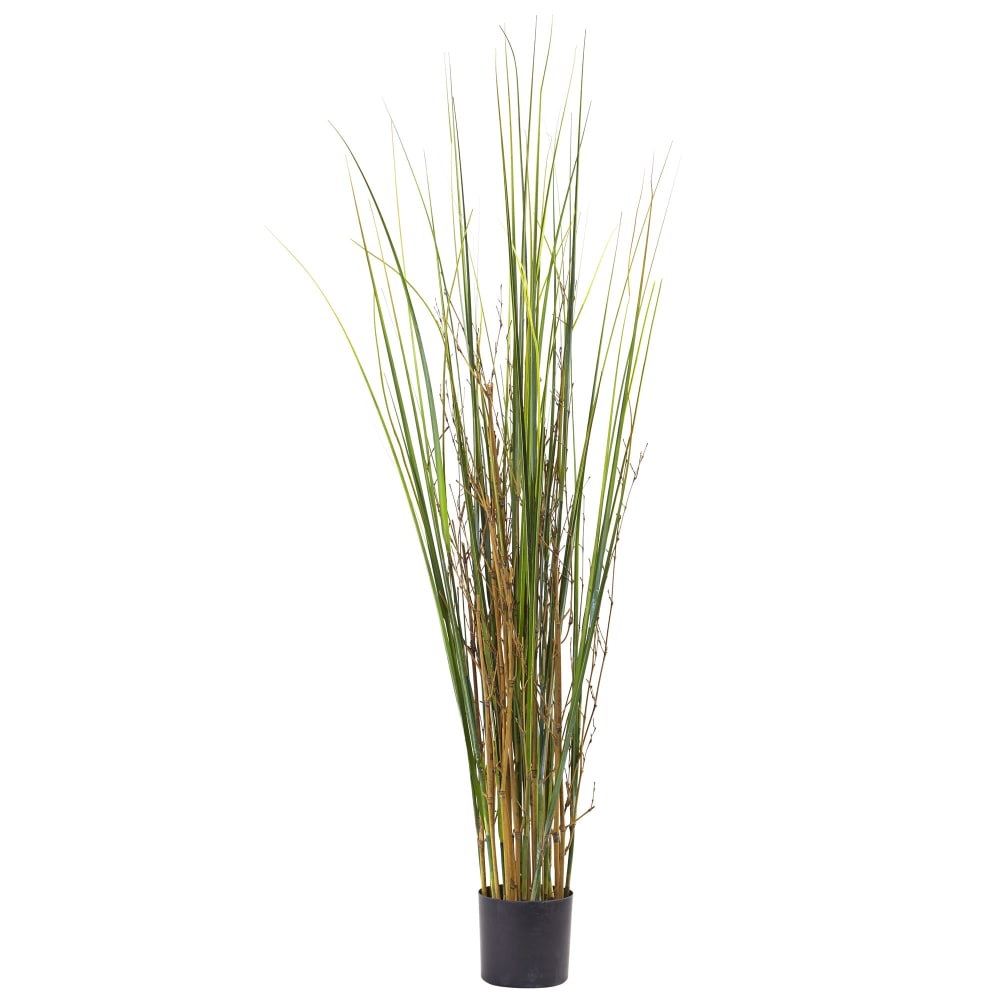 Nearly Natural Grass & Bamboo 48inH Artificial Plant With Pot, 48inH x 10inW x 10inD, Green MPN:6829