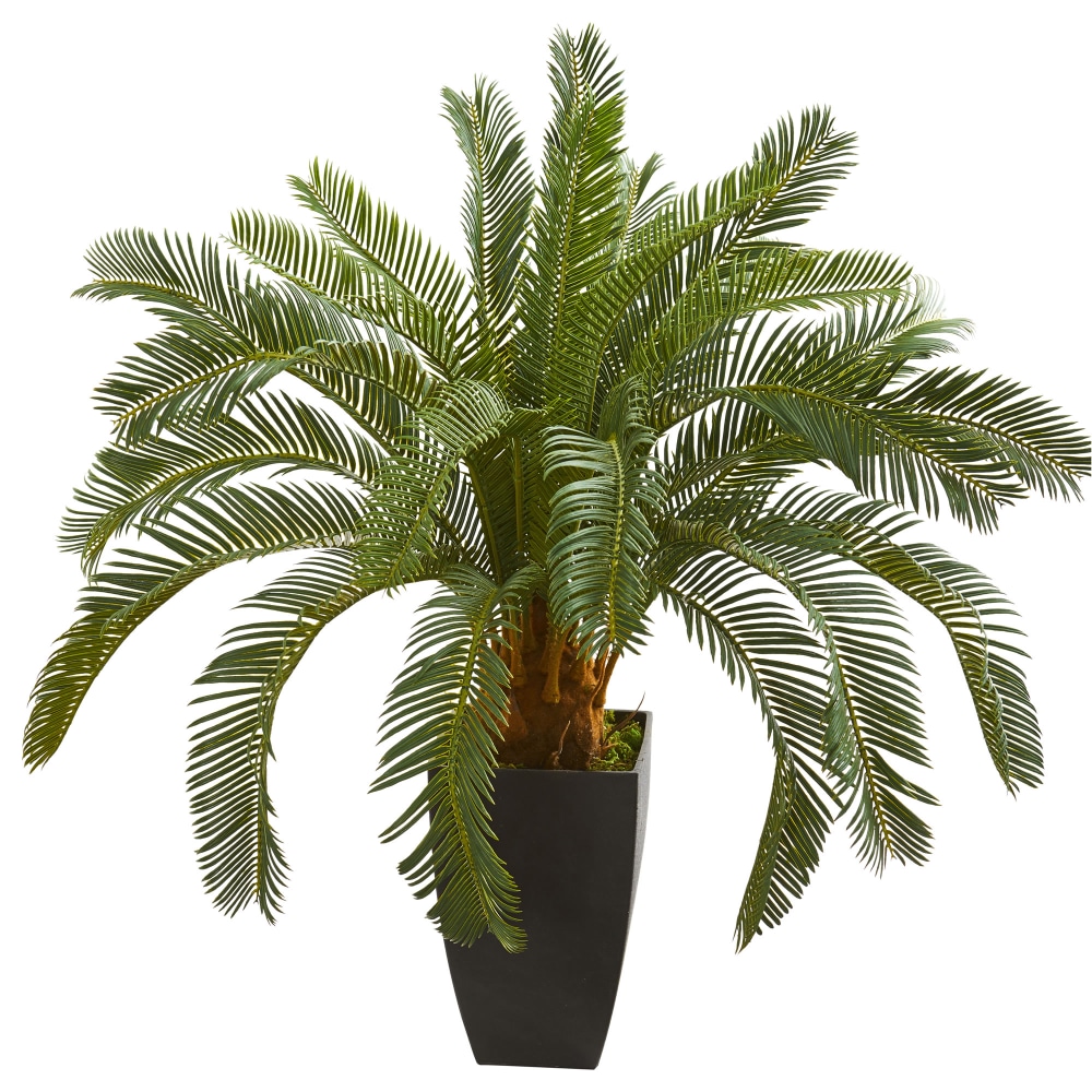 Nearly Natural 30inH Cycas Artificial Plant, 30inH x 12inW x 12inD, Black/Green MPN:8314