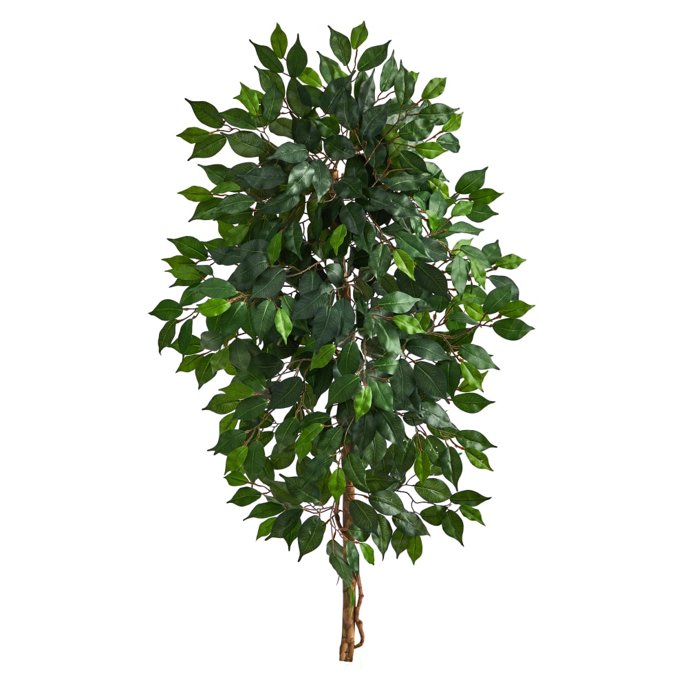 Nearly Natural Single Ficus 48inH Artificial Plant, 48inH x 10inW x 10inD, Green MPN:T1413