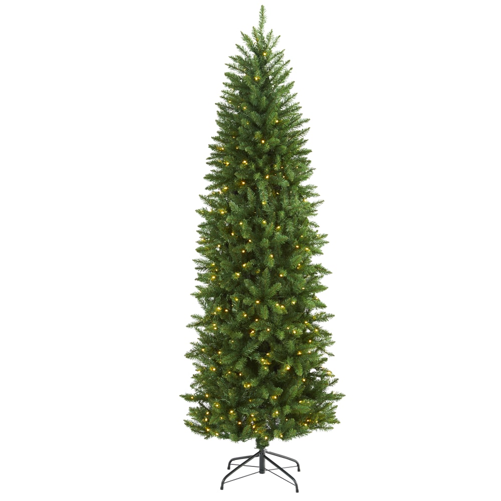 Nearly Natural Slim Green Mountain Pine Artificial Christmas Tree, 7'H, Green MPN:T1602
